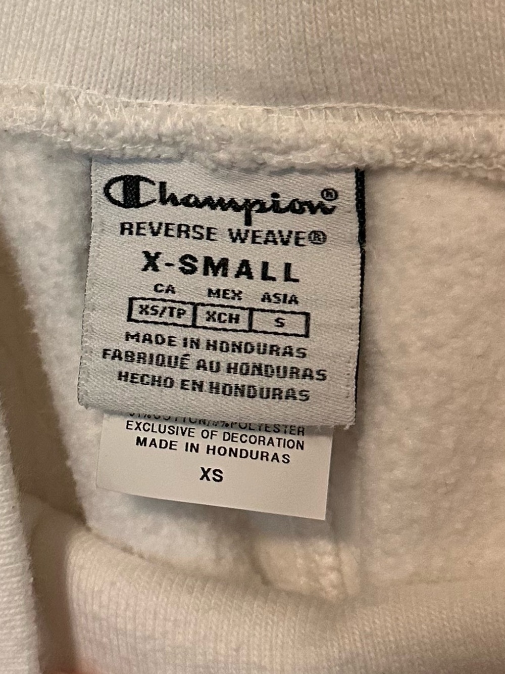 Champion Women’s White Sweatpants, XS - Picture 4 of 4